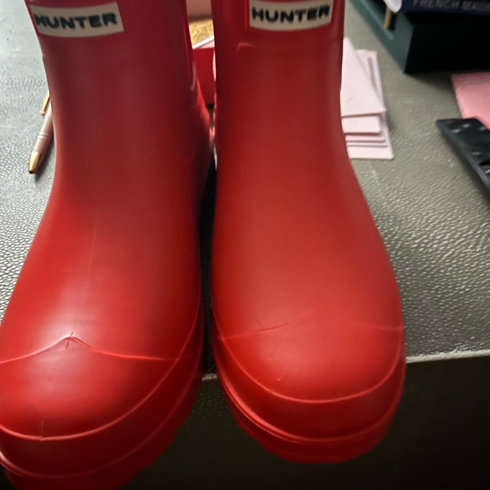Hunter Bold Red Waterproof Boots